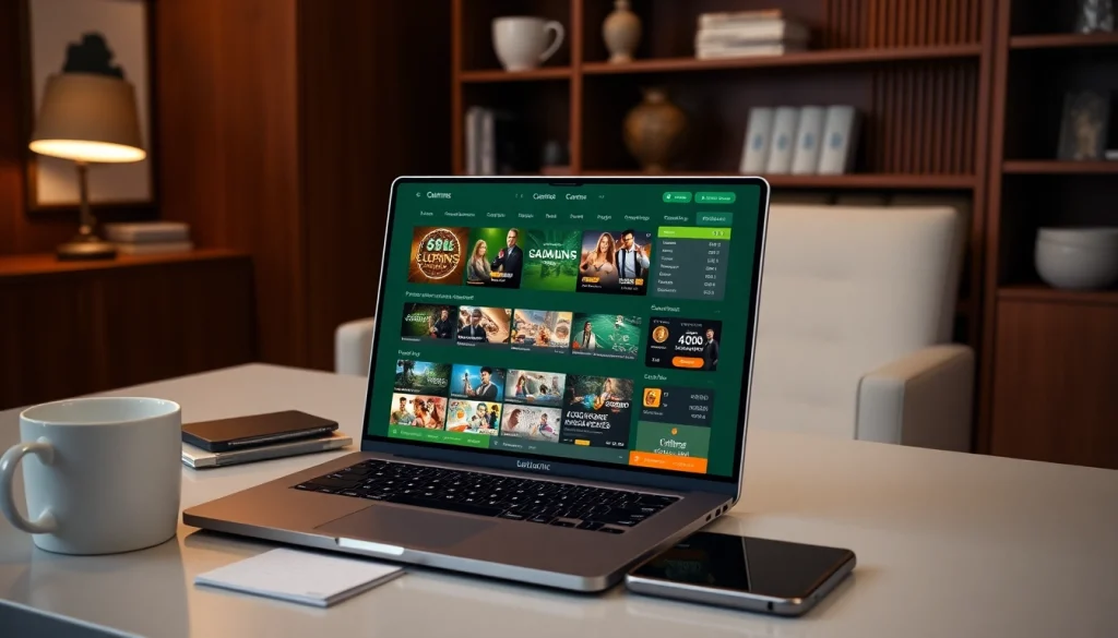 Engaging online gambling interface on s666.nyc showcasing vibrant casino games and sports options.