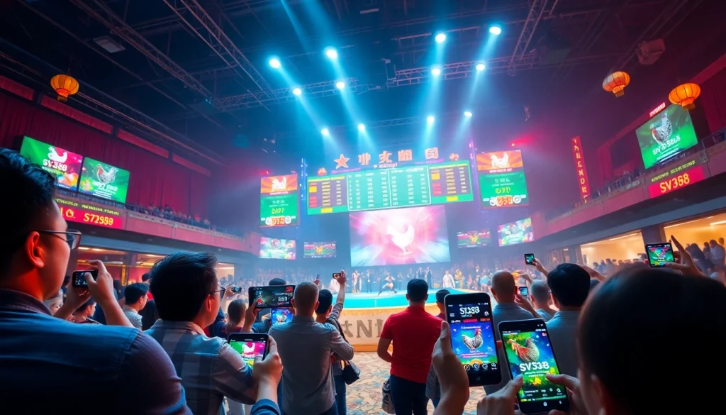 Experience the thrill of sv368win.live with live chicken fighting betting options and vibrant digital interfaces.
