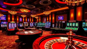 Experience the thrill of gambling at UU88 with vibrant casino tables and classic games.