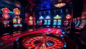 Betting at a luxurious table in an immersive online casino experience at https://lode88.auction/.