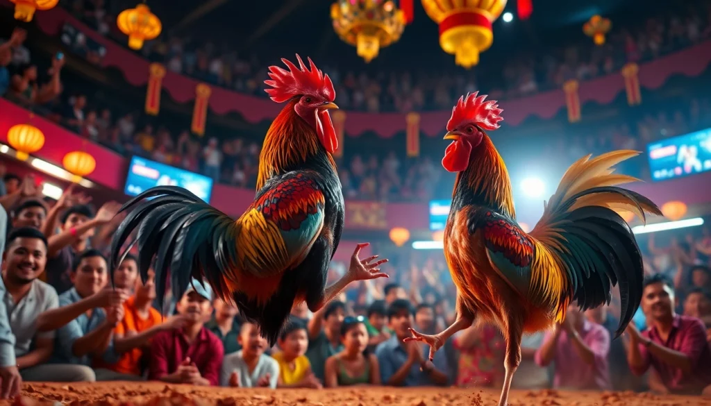 DAGA live cockfighting event showcasing vibrant competition at dagawin.live.