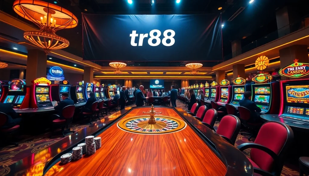 Experience the excitement at TR88 casino with vibrant games and lively players!