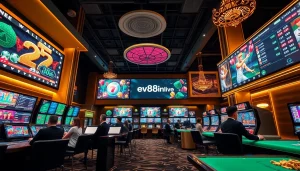 Experience the vibrant gaming world of ev88win.live with dynamic casino visuals and engaging gameplay.